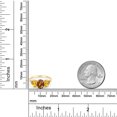 thumbnail image 3 of Gem Stone King 10K Yellow Gold Oval Orange Red Madeira Citrine Yellow Citrine and diamond Accent Ring | 2.04 Cttw | Three Stone Wedding Engagement Anniversary Promise Ring for Women (Size 7), 3 of 4