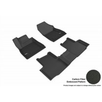 3D MAXpider 2016-2019 Fits Chevrolet Cruze 1st Row 2nd Row Kagu Carbon Fiber Embossed Pattern Black Floor Mat L1CH07601509