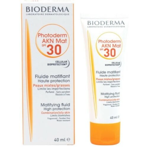 Bioderma Photoderm Matifying Fluid AKN Mat Spf30 Combination Oily Skin 40ml