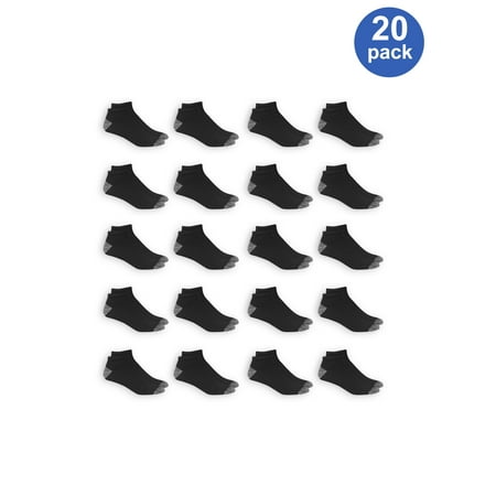 - Athletic Works Men's Athletic Cushioned Low Cut Socks Value 20 Pack