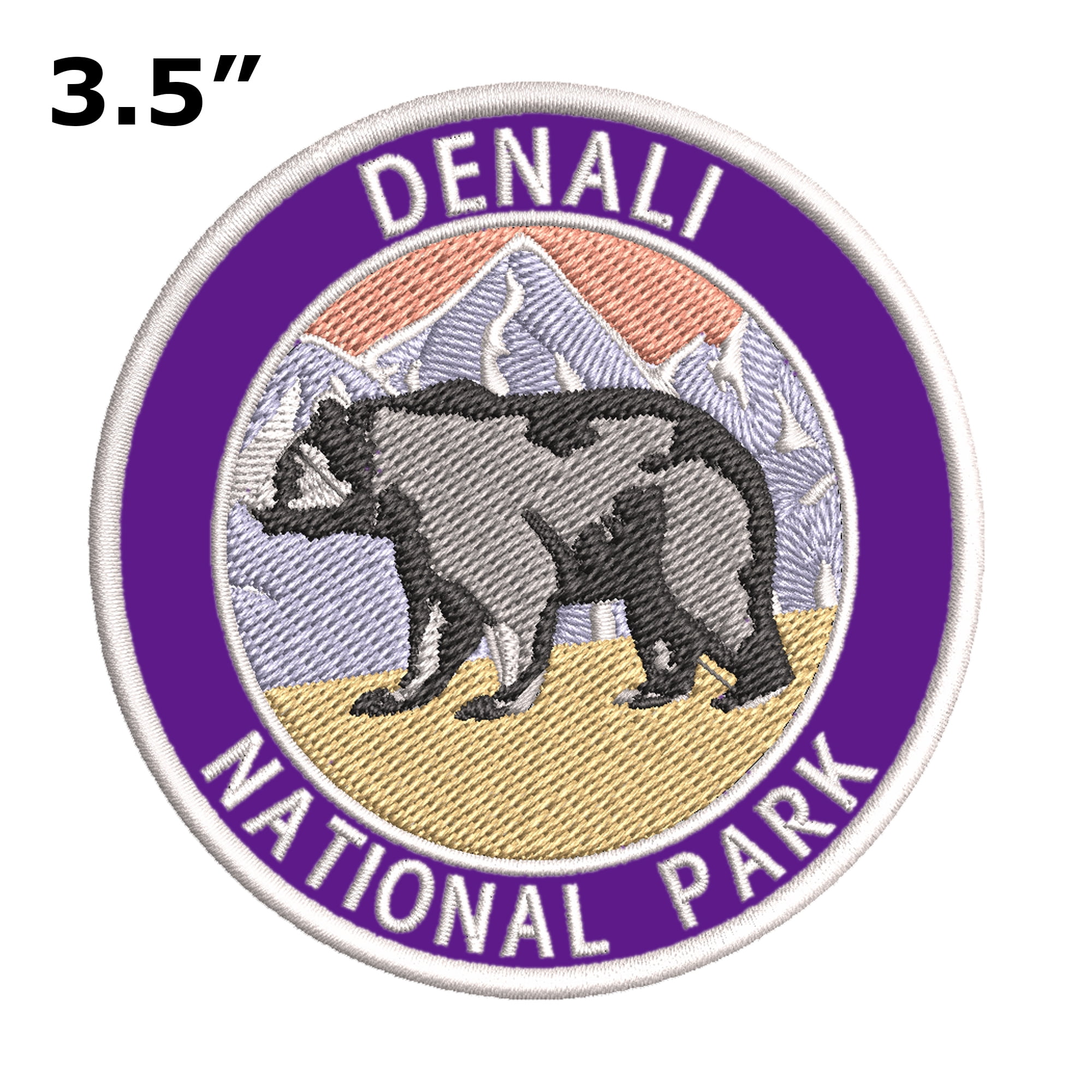 Nature Lover Gift Family Trip National Park Wildlife Hiking Adventure Clothing Denali National Park Embroidered Patch IronSew-on or Hook