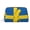 Gold, variant on Travel Makeup Bag Sweden Map Flag Wide-open PU Leather Cosmetic Toiletry Pouch with Dividers & Zipper for Women Silver