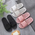 thumbnail image 3 of Bathroom Slippers Quick Drying - Hollow Simple Shower Slides Household Sandals, 3 of 6