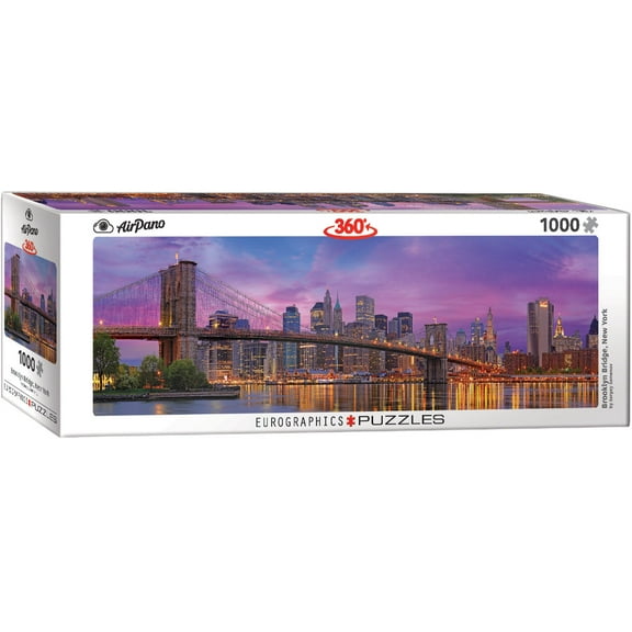 Brooklyn Bridge New York Panoramic 1000-Piece Puzzle