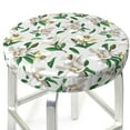 thumbnail image 6 of Goofa Lilies Flowers Printed Stool Covers Round, Waterproof Round Bar Stool Covers Anti-Slip Round Bar Stool Seat Cover with Elastic Bands Durable -13 inch, 6 of 7