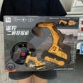 thumbnail image 5 of Nilvkv Classics Mighty Two-Channel Remote Control Excavator - Made with Plastic, Yellow Toy Light Large Wireless Construction Truck, Boys and Girls, Kids, Toddlers, Ages 3+, 5 of 6