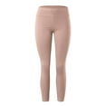 thumbnail image 4 of WTXUE Yoga Pants Women, Leggings with Resistance Bands Built In Sports Waist Yoga Stretch with Pockets Ladies Pants Fitness Sexy, Full-Length, Khaki, 4 of 6