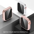 thumbnail image 7 of Comvin 3 Pack Compatible with Apple Watch Screen Protector 40mm 44mm 41mm 45mm Series 8 7 6 5 4,  Full Protective Waterproof PC Bumper Cover Accessories for Women Men, 7 of 7