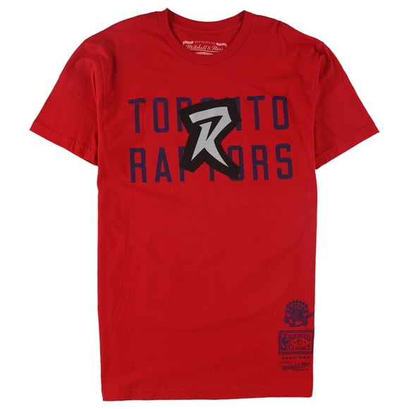 Mitchell & Ness Mens First Letter Stacked Graphic T-Shirt raptors XL