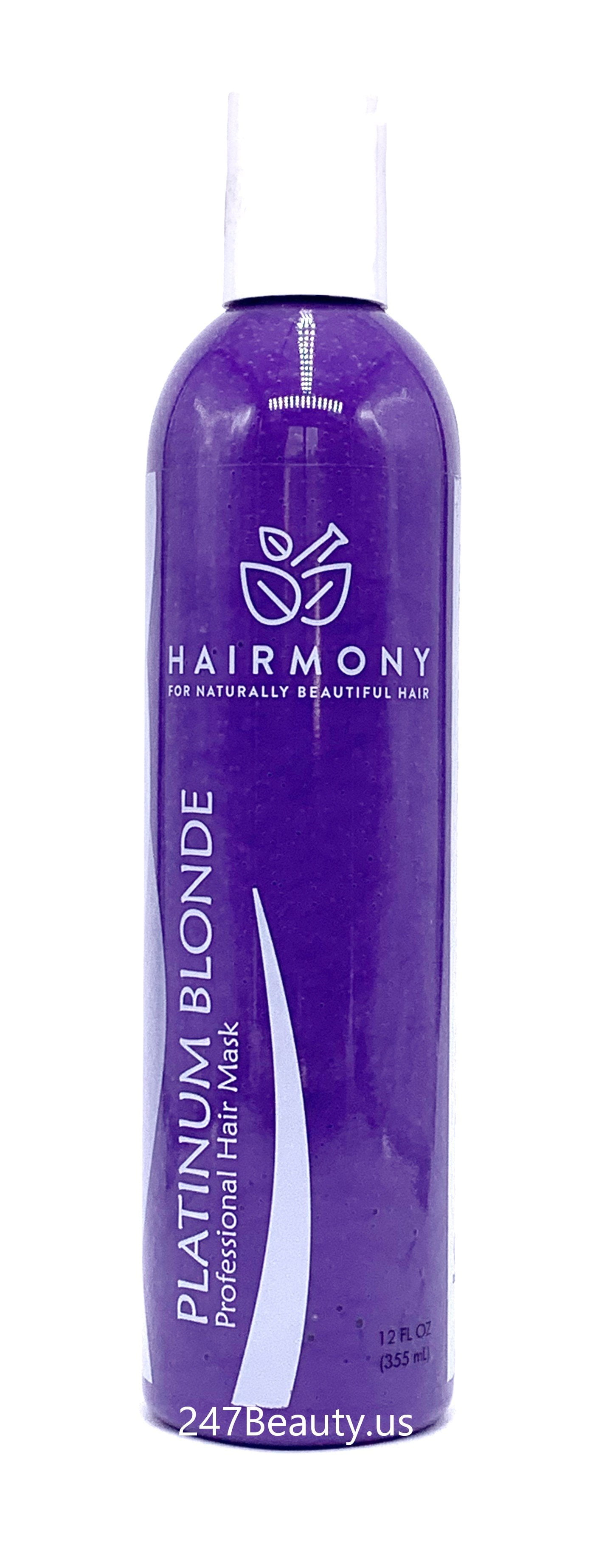 Hairmony Platinum Blonde Professional Hair Mask 12oz Mascara para