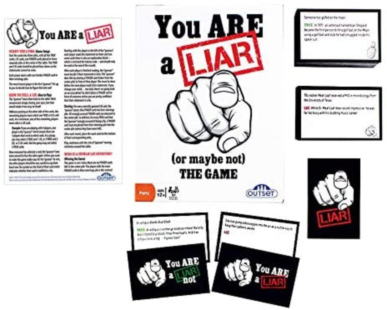 You Are A Liar Fact Or Fiction Guessing Party Game Features 1 Truth And 1 Lie Cards Ages 12 You Are A Liar Is Sure To Raise A Few You Are A Liar Fact Or Fiction Guessing Party Game Features 1 Truth And 1 Lie Cards Ages 12 You Are A Liar Is Sure To Raise A Few