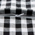 thumbnail image 6 of Set of 2 Black and White Gingham Pillow Cover, 20", 6 of 6