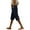 Black, variant on yunLCZ Wide Leg Pants Woman Women's Summer Long Solid Color Cotton And Linen Straight Leg Loose Casual Five Quarter Pants (leg Slit) Business Work Casual Pants
