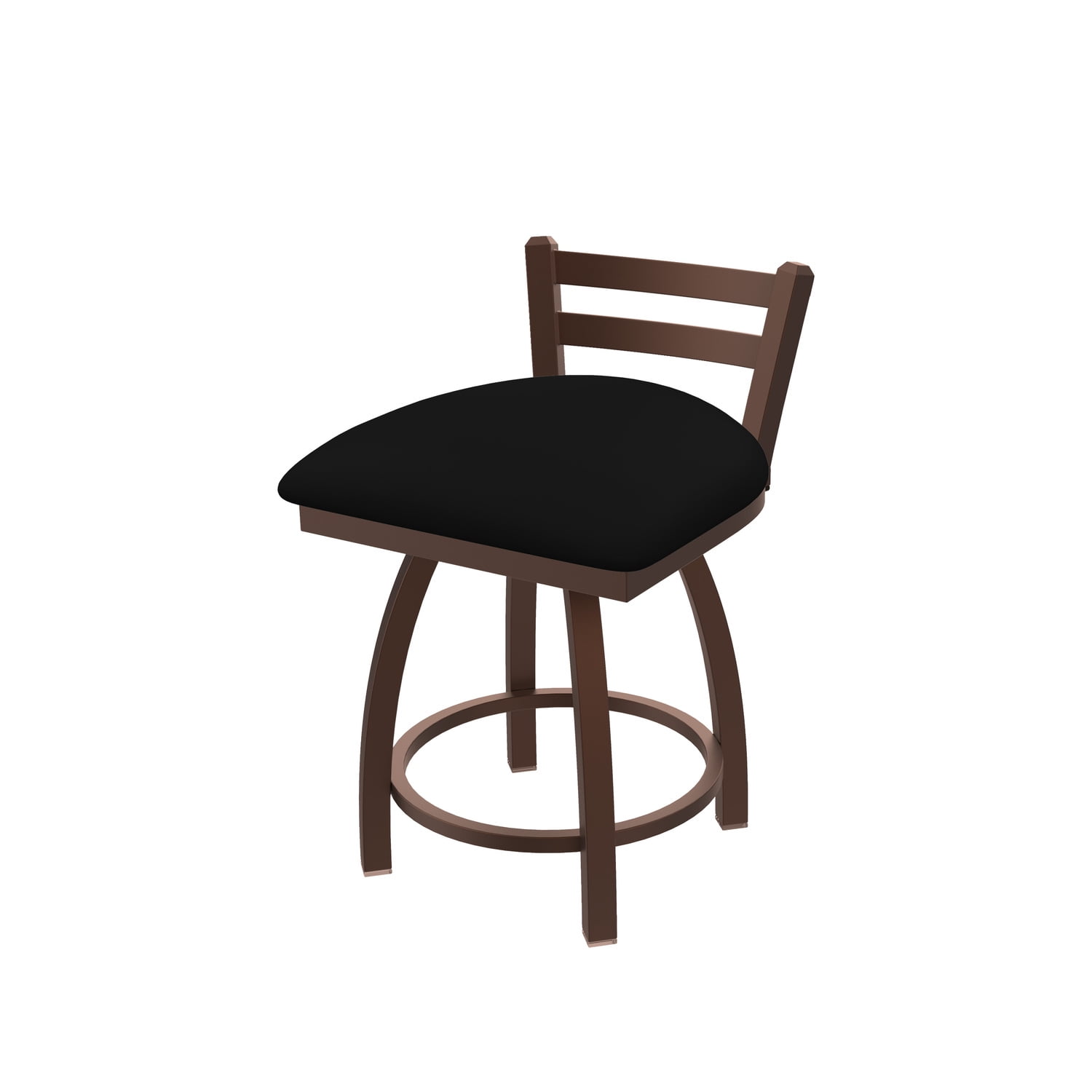 Black Vinyl Holland Bar Stool Co Misha Swivel Vanity Stool 18 Seat Height Black Vinyl Holland Bar Stool Co Misha Swivel Vanity Stool 18 Seat Height