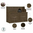 thumbnail image 5 of Woodland Full Entryway Storage Set with Doors in Ash Brown - Engineered Wood, 5 of 7