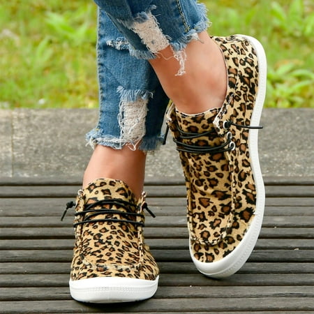 

Winter Savings Clearance! SuoKom Sneakers for Women Plus Size Casual Flat Soft Bottom Lacing Print Canvas Sneakers Walking Running Sports Shoes Slip On Sneakers Women s Fashion Sneakers