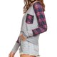 thumbnail image 4 of Jerseys De Manga Larga Con Estampado De Cuadros A Cuadros Para Mujer, Camisetas (M)-125327.02 Tmvgtek Mujer, 4 of 7