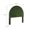 thumbnail image 4 of Headboard, Twin, Green, Velvet, Hotel Bedroom, Modern Contemporary, HB38119, 4 of 7