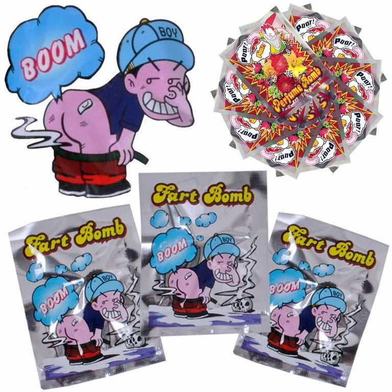 TINYSOME 10 PCS Funny Smelly Fart Stink Bomb Smelly Bag Fart for  Kids&Adults Trick Toy
