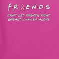 thumbnail image 6 of Wild Bobby Don't Let Friends ALone Awareness Breast Cancer Awareness Women Graphic Long Sleeve T-Shirt, Fuschia, X-Large, 6 of 6