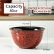 thumbnail image 3 of Soup Bowls Hasense Ceramic, 1,2 L, juego de 4 unidades, regalo de Navidad rojo, 3 of 7
