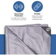thumbnail image 3 of 12 x 42 Ft. Heavy-Duty Protection/Coverage Tarp, Superior Weave, 180 gsm Weight for Longevity, 10-mil, Waterproof, Silver TRS-1242, 3 of 9