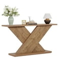 thumbnail image 4 of Tribesigns 63" Console Table, Farmhouse Wooden Couch Table Behind Sofa with Storage, Long Entryway Sofa Station, Rustic Console Stand with Base, Hallway Stand for Entryway, Living Room, Vintage Brown, 4 of 16