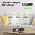 thumbnail image 3 of Reloj despertador luminoso de sobremesa-Inglés blanco Xemadio 2034724-2, 3 of 9