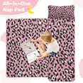 thumbnail image 4 of Pink and Black Of Leopard Print Toddler Nap Mats for Kids Preschool,Sleeping Mat Bag or Kids,Toddler Sleeping Bag,Toddler Nap Mat or Daycare, 4 of 6