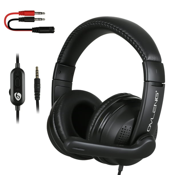 Ondoorzichtig absorptie Verbeelding Gaming Headset for PS4, EEEkit Stereo Adjustable Headphones with Mic, Soft  Earmuffs, 3.5mm Jack, Volume Control, Compatible with PS4 Xbox One  Cellphones Tablets Android Mac PC - Walmart.com