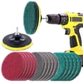 thumbnail image 2 of 32 Unids 5 Pulgadas 3 Almohadillas de Fregado de Color Diferente Taladro Powered Brush Azulejo Scrubber, 2 of 5