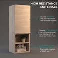 thumbnail image 3 of Mila Bathroom Cabinet with Single-Door Compartment, Two Interior Shelves, Dual External shelves, 3 of 8