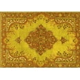 thumbnail image 1 of Ahgly Company Machine Washable Indoor Rectangle Persian Yellow Traditional Area Rugs, 2' x 3', 1 of 4