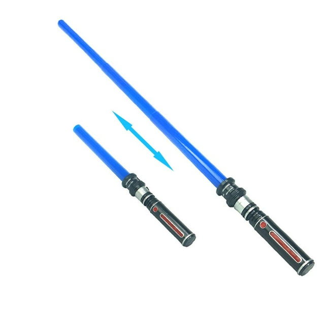 Accesorios para juegos de roles, espada de luz LED retráctil con emisión de luz LED con sonido simulado diseñada para profesionales