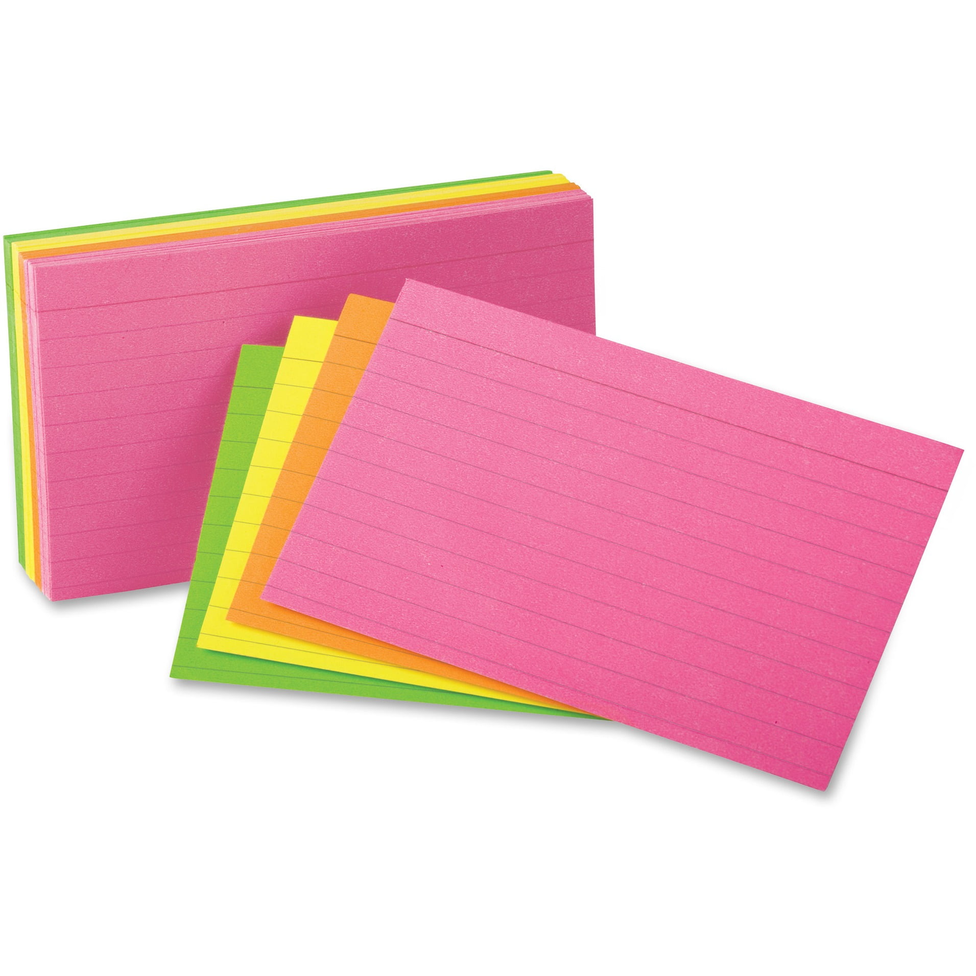 NEON STARS & FLASHES CARDS FOR PRICING CRAFT ASSORTED COLOURS & SIZES 50 PACK 