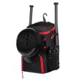 thumbnail image 1 of Bolsa deportiva GRANDUP para béisbol, sóftbol, rugby, negro/rojo, 1 of 7