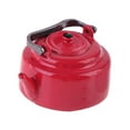 thumbnail image 2 of Lipstore 1/12 Miniature Tea Kettle Life Scene Oranment Pretend Play Kitchen Accessory red, 2 of 8