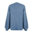 thumbnail image 5 of Vedolay Women's Cardigan Sweater Long Sleeve Knit Sweater Cover up with Pockets Blue,L, 5 of 5