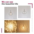 thumbnail image 5 of Glass Pendant Light Brushed Nickel 11-inch Hammered Pendant Lighting for Kitchen Island, Kitchen Sink, Hallway, Living Room, 5 of 6