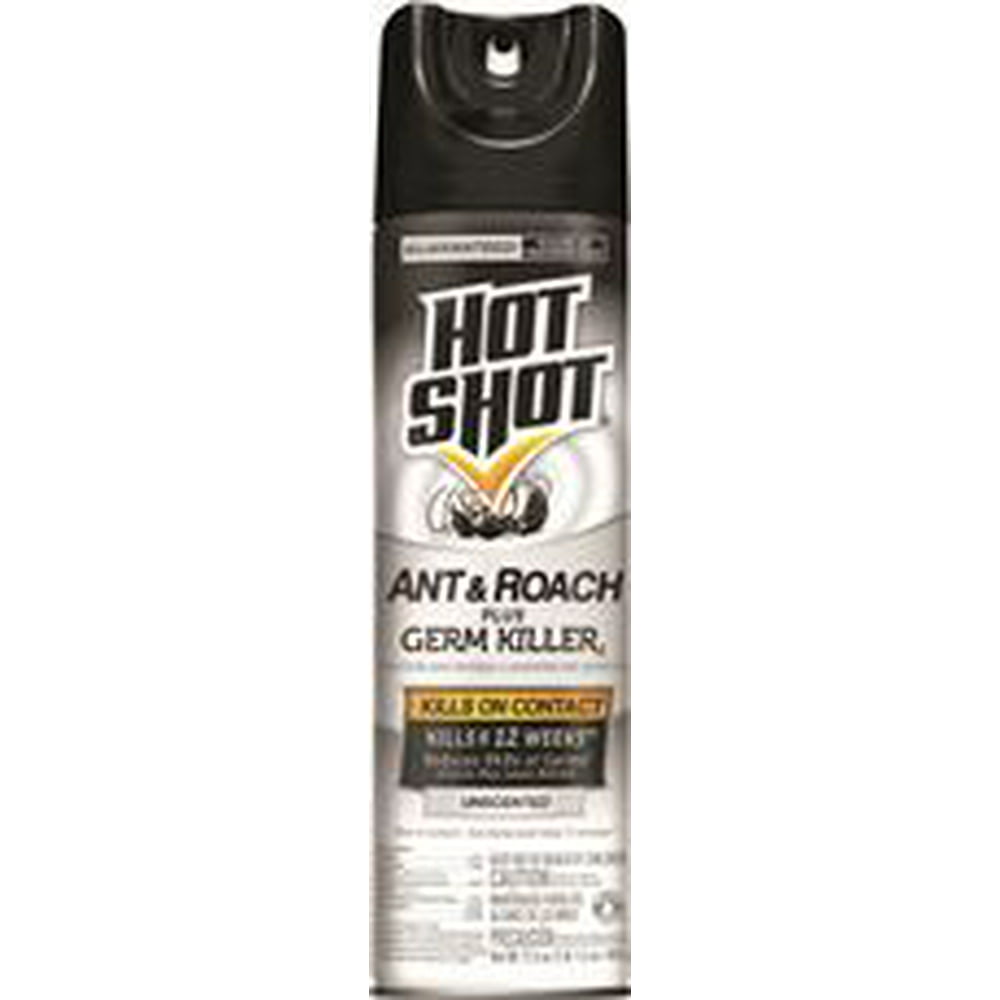 Hot Shot Unscented Ant & Roach Plus Germ Killer Insecticide, 17.5 Oz. 