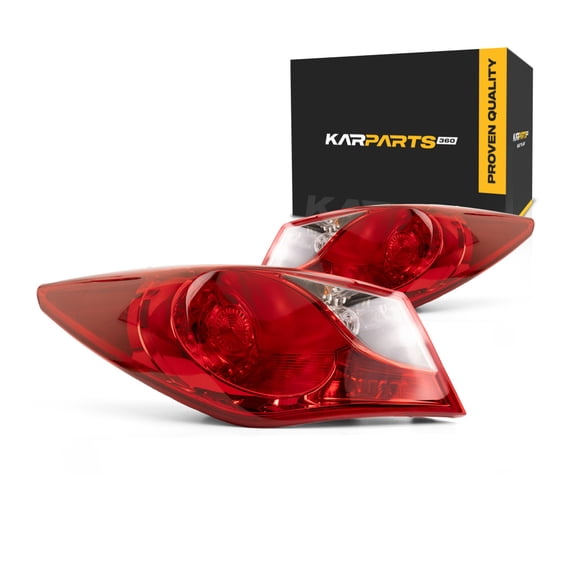 CarLights360: For 2011 2012 2013 2014 Hyundai Sonata Tail Light Assembly Driver and Passenger Side CAPA Certified w/Bulbs | HY2804116 HY2805116