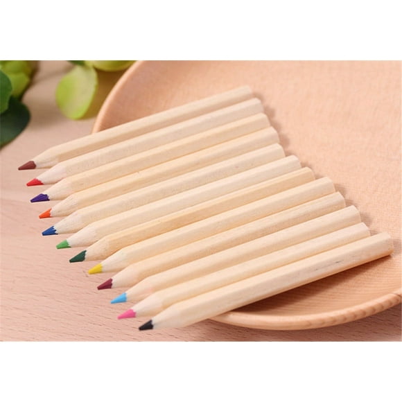 12 Crayons de Dessin et Croquis Colorés pour Enfants Étudiants et Artistes Fournitures de Papeterie de Qualité