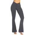 thumbnail image 1 of Leggings acampanados Sunzel, pantalones de yoga de cintura alta con pliegues en V para mujer, 1 of 6