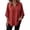 #536-Wine, variant on Warop Women's Solid Loose Fit V Neck 3/4 Sleeve Top Casual Lightweight Pullover Blouse Tunic for Daily Office Wear