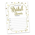 thumbnail image 2 of Inkdotpot 30 Bridal Shower InvitationsGold ConfettiWedding Fill-In Style Invites Blank Invites, 2 of 8