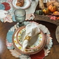 thumbnail image 4 of STPgoods Fleurs des Prairies Bone China Deep Plate Set of 4 Bone China Soup Plate Set Service for 4 Dinner Bowls, 4 of 10