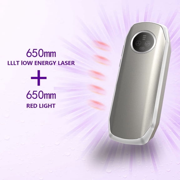 Handheld Red Light Scalp Massager, Vibrating Hair Care Tool for At-Home Relaxation and Supporting Hair Care Routines, Portable & Rechargeable