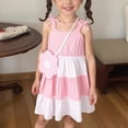 thumbnail image 2 of HCNTES Girls Toddler Children Summer Floral Dress Puff Sleeve Casual Sundress for Little Kids Big Kids 6-12M 12-24M 3T 4T 5T 6T 7T 8T 9T 10T(6-7 Years,L04-Red), 2 of 9