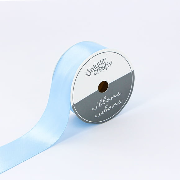 UNIQUE CREATIV Satin Ribbon Blue 38 mm (1.5 in) × 3.65 m (1½ in × 4 yd), 3.66 m (12 ft)