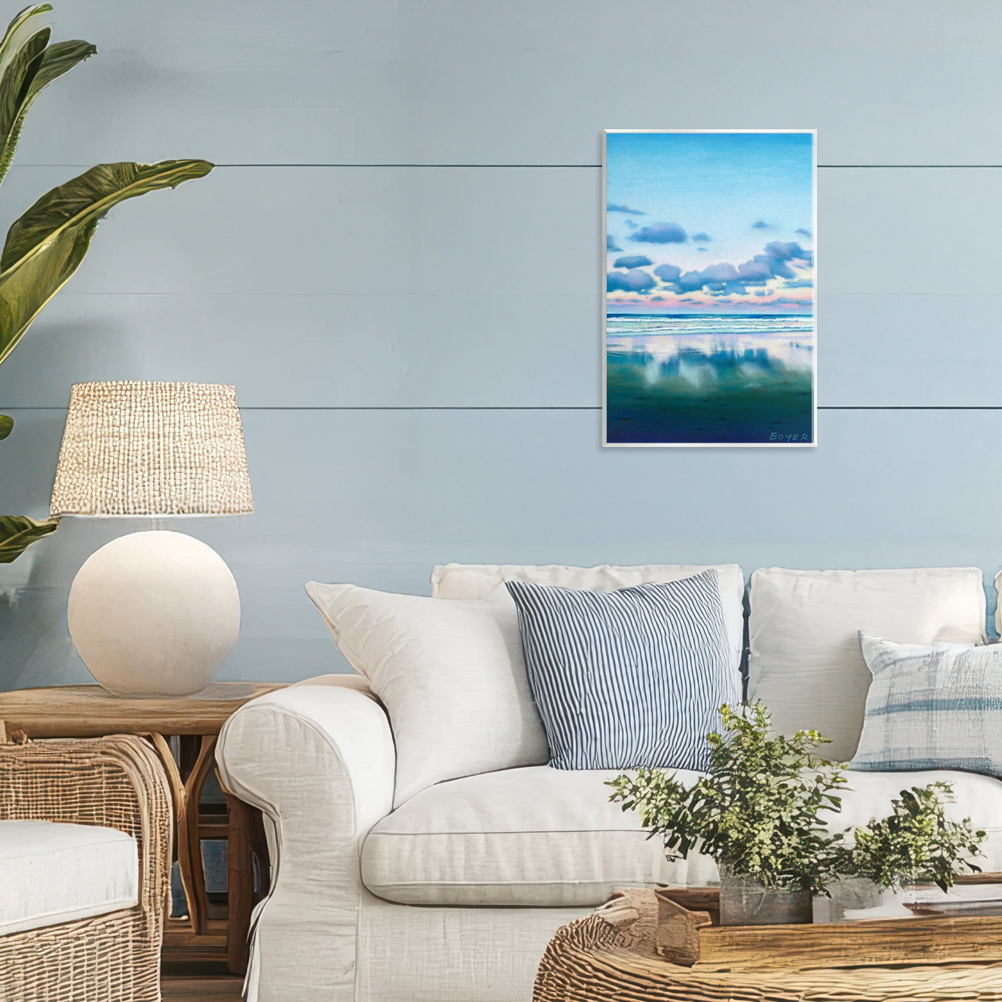 Stupell Industries Pretty Azure Cloud Reflection Wall Plaque Art, design by Susy Boyer